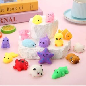 (Set‎ of 5) Assorted Colorful Animal Mochi Squishy Toys